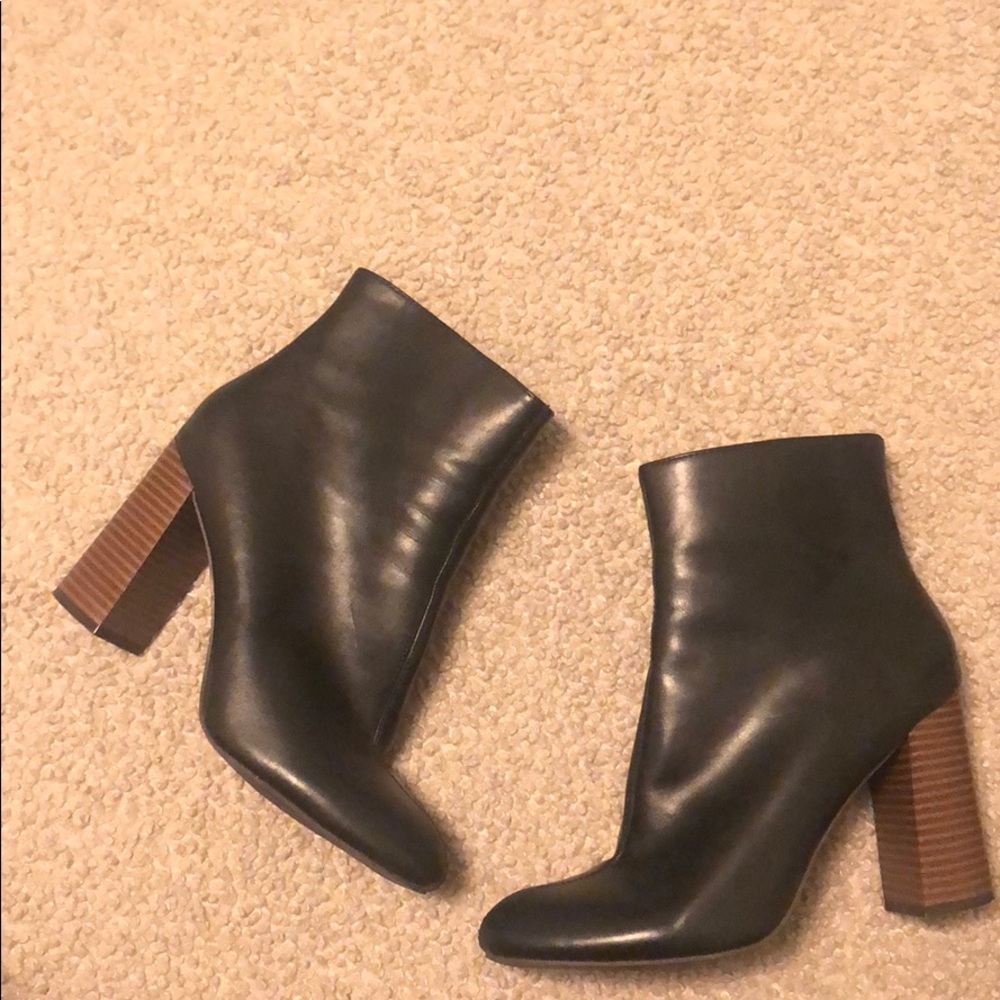 Black ankle booties